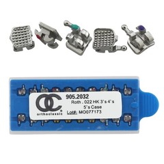 50 Kits Orthodontic Brackets Dental Braces Metal MIM Mini Roth 022 345 Hooks OC