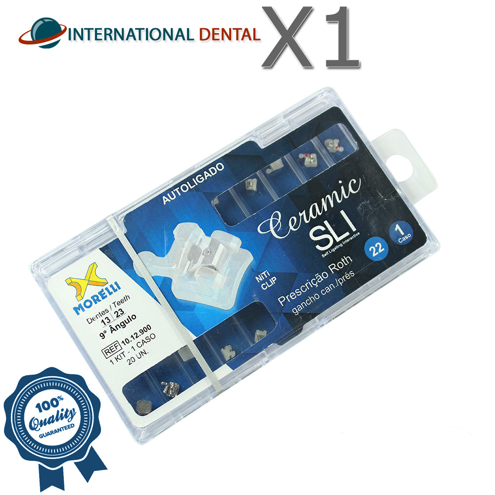 Dental Morelli Pure Alumina Ceramic SLI Roth Prescription Brackets Kit 20pcs