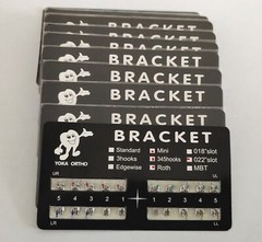 100 Sets Teeth Brackets Mini Roth 022 345 Hooks Dental Metal Braces Black Color