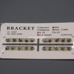 1 Pack Dental Orthodontics Brackets Braces Mini Roth 018 345 Hooks 20 Pcs/Set