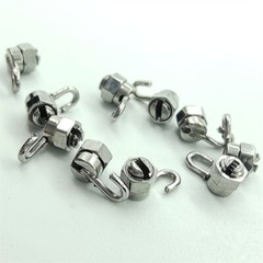 20 Pcs Dental Orthodontic Crimpable Hooks Stops Arch Wire Gurin Lock + Driver