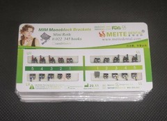 10Sets Dental Orthodontic Brackets MIM Monoblock Mini Roth MBT 022 018 345 Hooks