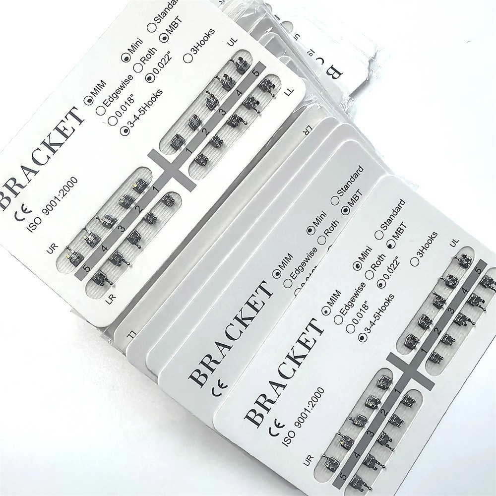 20 Pack Orthodontic Dental Brackets MINI MBT/ROTH 022 345 Hooks Braces MIM