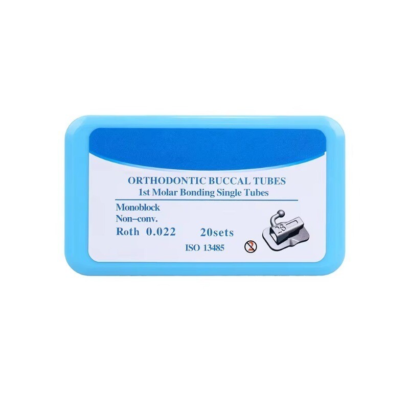 Dental Orthodontic Buccal Tubes 1st Molar Roth / MBT 022 Single Bondable 80Pcs