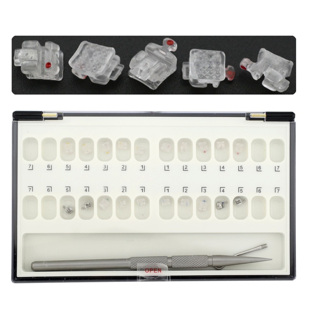 Orthodontic Self Ligating Braces Ceramic Brackets Damon Clear Roth 022 345 Hooks
