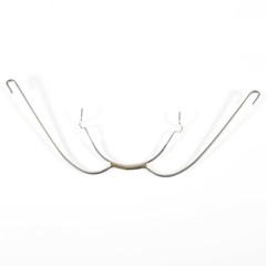 Dental Orthodontic Stainless Steel Extraoral Face Bow With Cuspid Hook 6 Sizes