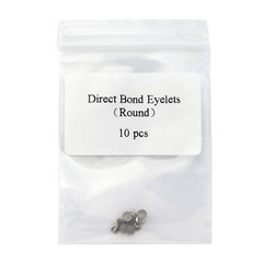 100 Pcs Dental Orthodontic Direct Bond Eyelets Round Rectamgular Lingual Button