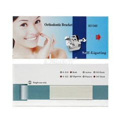 AZDENT Dental Orthodontic Self-Ligating Brackets Brace MBT Roth 0.022 Hooks/Tool