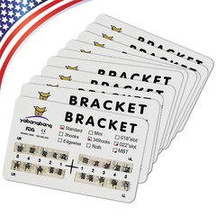 10-200 Packs Dental Orthodontic Brackets Brace Standard MBT.022 Hooks 3-4-5