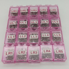 1000Pcs(50Sets/Box )Dental Orthodontic Brackets Mini MBT Roth 022 Hooks 345