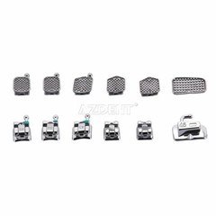 AZDENT Dental Ortho Self-ligating Brackets Braces Mini Roth MBT.022 Hooks 345