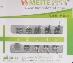 10Sets Dental Orthodontic Brackets MIM Monoblock Mini Roth MBT 022 018 345 Hooks
