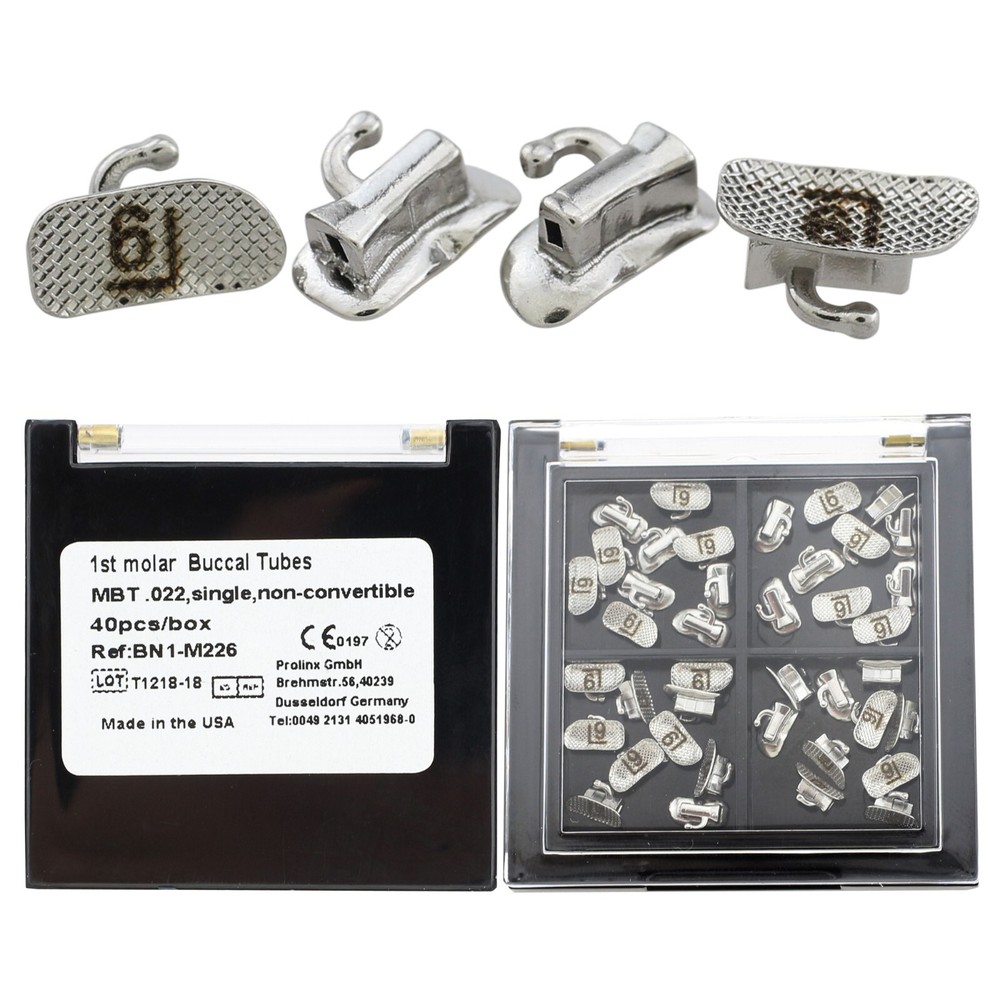 40pcs VENUS Dental Orthodontic Mini Buccal Tubes Bondable MBT 022 1st 2nd Molar