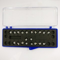 5packs Dental Orthodontic Bracket Ceramic Clear Mini Braces Roth 3 with Hook 022