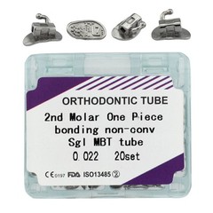80pcs Dental Tubos bucales de ortodoncia 1er 2nd molar Buccal Tubes MBT Roth 022