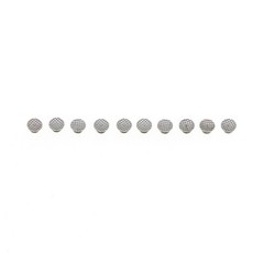100Pcs Dental Orthodontic Metal Lingual Button Bondable Round with Mesh Base