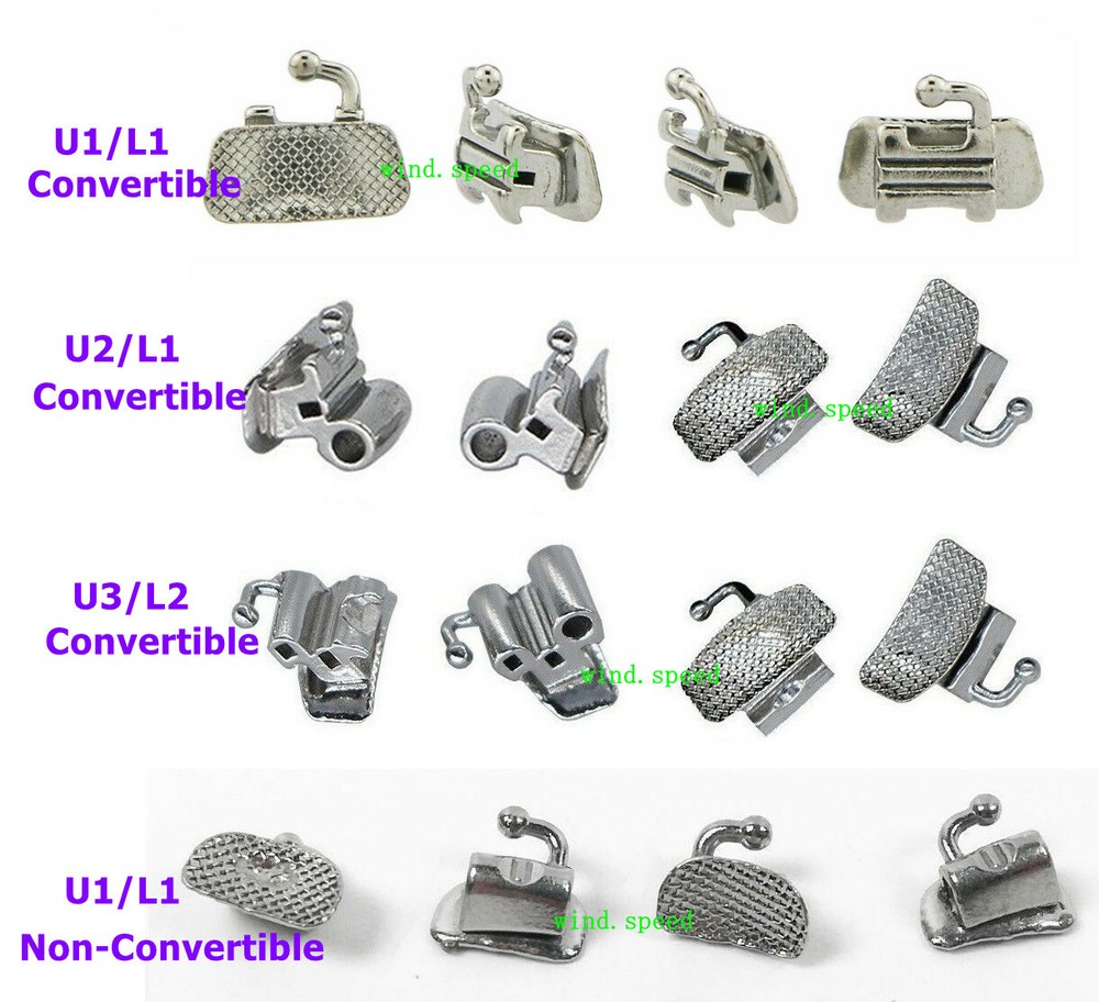 Dental Orthodontic Buccal Tubes Bracket Braces 1st/2nd Molar Roth MBT 022 018