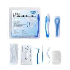 Travel Braces Care Kit – 7-Piece Orthodontic Essentials for On-the-Go White