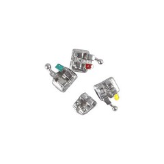 50 Sets Dental Orthodontics Monoblock Brackets Metal MINI Roth.022 345 Hooks