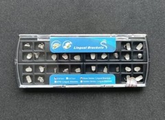 28Pcs Dental Orthodontic Metal Lingual Brackets Brace Buccal Tubes 28pcs/set