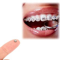 100 Sets Dental Orthodontic Bracket MIM Monoblock Mini Roth/MBT 022 345 Hooks
