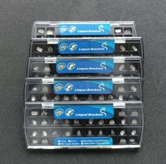 28Pcs Dental Orthodontic Metal Lingual Brackets Brace Buccal Tubes 28pcs/set
