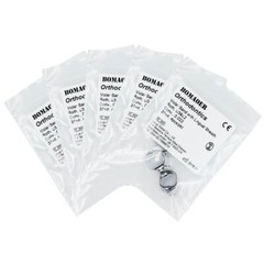 Dental orthodontic molar band with lingual sheath Roth 0.022 U3&L2 Conv 37+#