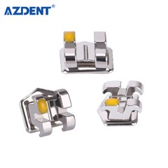 AZDENT Dental Orthodontic Metal Brackets Braces Mini Roth Slot.022 Hooks 3-4-5