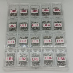 1000Pcs(50Sets/Box )Dental Orthodontic Brackets Mini MBT Roth 022 Hooks 345