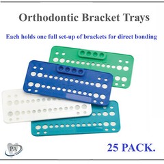 Dental Orthodontic Bracket Trays Bracket Organizer Trays Deeper Well Up to 50/Bx