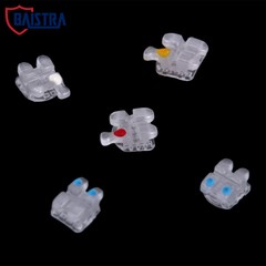 Dental Orthodontic Braces Ceramic Brackets Roth 022 with 345 Hooks 20 Pcs/Box