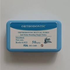 Dental Orthodontic Buccal Tubes 1st 2nd Roth Molar Bonding Single Tubes Non-con