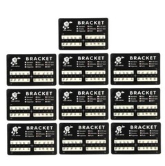 5Sets Dental Orthodontic Metal Brackets Braces Mini Roth MBT 022 018 slot 345 H
