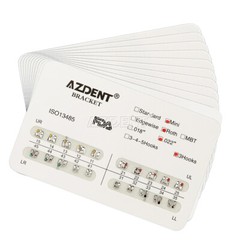 USPS AZDENT Dental Orthodontic Metal Brackets Braces Mini Roth .022 Hooks 3