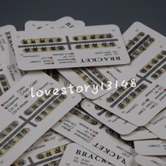10 Packs Separable Metal Dental Orthodontic Brackets Mini/Standard 018/022 Slot