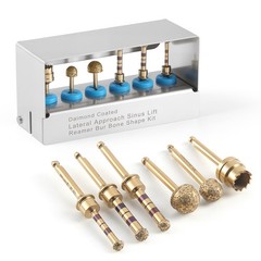 Dental Maxillary Sinus Lift Drills 6Pcs/Kit Lateral Approach Stoppers Elevation