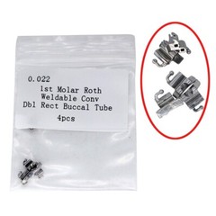 5x Dental Orthodontic Buccal Tube 1st Molar Roth 0.022 Weldable Rect
