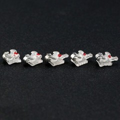 Orthodontic Bracket Self Ligating Ceramic Clear Aesthetic Interactive Roth 0.022