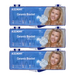 AZDENT Dental Orthodontic Ceramic Bracket Braces Roth MBT 0.022/ 018 Hooks 3 4 5