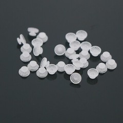 10/pack Dental Orthodontic Ceramic Clear Lingual Button Bondable Round Composite