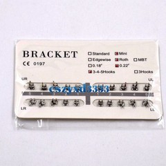 Dental Orthodontic Brackets Brace Roth/MBT/Edgewise 018/022 NO. 3/345 Hooks