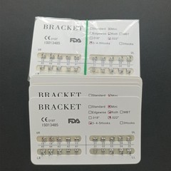 50Packs Dental Orthodontic Metal Brackets Braces Mini Roth 022 345 Hooks MIM