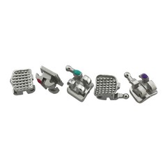 10 Kits Dental Brackets Orthodontic Braces Metal Mini Roth 022 345 Hooks 5-5 OC