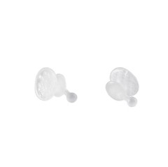 Dental Orthodontic Clear Ceramic Lingual Button Bondable Round /Rectangular