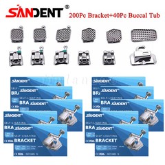 20Pcs Dental Orthodontic Self Ligating Bracket Braces 022 W Hooks Mini Brackets
