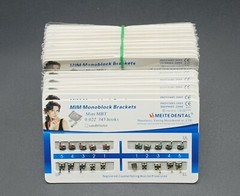 100Sets Dental Orthodontic MIM Monoblock Brackets Mini Roth/MBT 022 345 hooks
