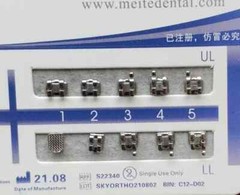 10 Sets Dental Orthodontic Metal Brackets Mini Edgewise 022 345 hooks Mesh Base