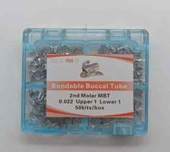 100 Sets Dental Orthodontic Buccal Tube 1st 2nd Molar Roth MBT 022 Mesh Base
