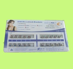5 Packs Orthodontics Brackets Braces Mini Roth 022 No Hook Mesh Base MIM