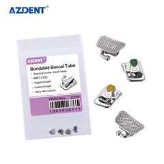 10/50Sets AZDENT Dental Orthodontic Buccal Tube 1st 2nd Molar Roth MBT.022
